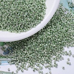 (DB0413) Galvanized Moss Green MIYUKI Delica Beads, Cylinder, Japanese Seed Beads, 11/0, (DB0413) Galvanized Moss Green, 1.3x1.6mm, Hole: 0.8mm, about 20000pcs/bag, 100g/bag