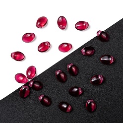 Purpur Tschechische Glasperlen, Tulpe Blütenblatt / Lilie Blütenblatt, Purpur, 8.5x6x4 mm, Loch: 1 mm, ca. 380 Stk. / Beutel, 95~100 g / Beutel
