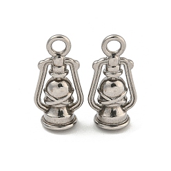 Нержавеющая Сталь Цвет Не тускнеющие 304 подвески из нержавеющей стали, подвеска масляной лампы, цвет нержавеющей стали, 16.5x8x6 мм, отверстие : 2 мм