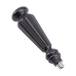 Black Sandalwood Handle, for Wax Seal Stamp, Wedding Invitations Making, Black, 9.4x2.45cm