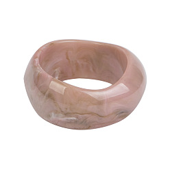 Темный Лосось Браслеты из непрозрачной смолы для женщин, темный лосось, внутренний диаметр: 2-5/8 дюйм (6.8 см)