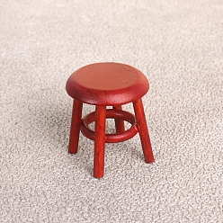 (123L) Белый крем непрозрачный блеск Миниатюрные украшения из дерева, аксессуары для домашнего кукольного домика с микро-ландшафтом, притворяясь опорными украшениями, стул, огнеупорный кирпич, 35x38 мм