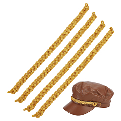 (932FM) Темно-синий аква-матовый с подкладкой Полиэстеровая лента для шляпы, аксессуары для шляп, темно-золотистые, 300x15x5 мм