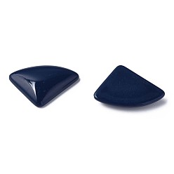 Prussian Blue Opaque Acrylic Cabochons, Triangle, Prussian Blue, 19.5x28x5mm, about 354pcs/500g