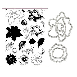 Цветок Углеродистая сталь разрезает трафареты, для diy scrapbooking, Фотоальбом, декоративная бумага для тиснения, цвет нержавеющей стали, цветок, 160x110 мм