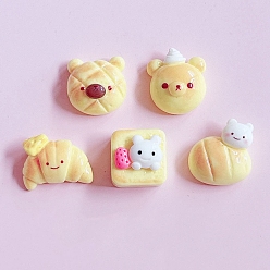 Бежевый Кабошоны из смолы, искусственный хлеб, разнообразные, бежевые, 18 мм