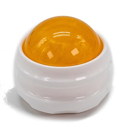 Оранжевый Роликовый массажный шарик из смолы, с пластиковой фурнитурой, ручной релакс-инструмент для облегчения боли в мышцах, оранжевые, 65x61 мм