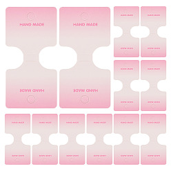 Pink 50шт. складные бумажные карточки для демонстрации ювелирных изделий, используется для браслетов и связи волос, розовые, 9.3x4.5 см