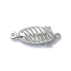 Нержавеющая Сталь Цвет Не тускнеет 304 застежка из нержавеющей стали, цвет нержавеющей стали, 21x9 мм, отверстие : 1.2 мм