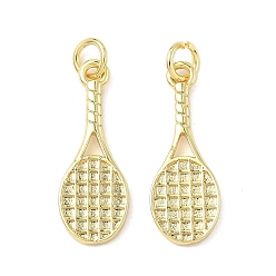 Золотой Латунные подвески, ракетка, стойки покрытие, долговечный, без кадмия и без свинца, с целью перехода в кольце, золотые, 23x8.5x2 мм, отверстие : 3.5 мм