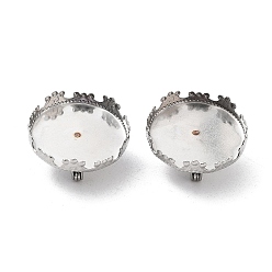 Нержавеющая Сталь Цвет Не тускнеет 304 основа для броши из нержавеющей стали, плоско-круглые, цвет нержавеющей стали, 21x4 мм, лоток : 20 мм