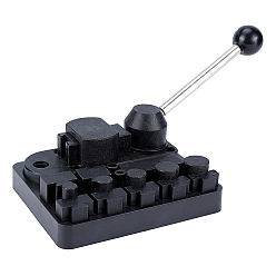 Черный Инструмент для гибки пластиковых колец, размер для 12/14/16/20/22 мм, с ручкой из нержавеющей стали, чёрные, 20~150x26~120x10~30x13~64 мм, 19 шт