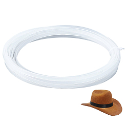 White 10M Translucent PVC Wedding Dress Shaping Fishbone, White, 6x2mm