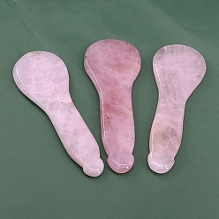 Другие Натуральный розовый кварц гуа-ша доски, 100x34 мм