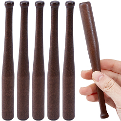 Coffee 6Pcs Mini Wood Stick, Baseball Bar Display Decorations, Coffee, 150x16.5mm