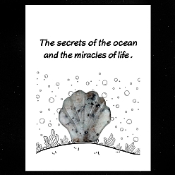 Джаспер Кунжут Натуральная кунжутная яшма, резные фигурки в форме ракушек, орнамент, для домашнего украшения рабочего стола, Подарочная карта своими руками с вдохновением, оболочкой: 30 mm