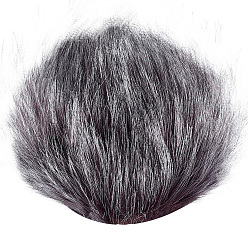 Серый Чехлы для микрофонов из полиэфирной шерсти, защитный чехол для микрофона для ктв, караоке, студия звукозаписи, сценическое выступление, серые, 115x85 мм, внутренний диаметр: 50 мм