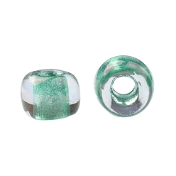 (264) Inside Color AB Crystal/Light Sea Green Lined TOHO Round Seed Beads, Japanese Seed Beads, (264) Inside Color AB Crystal/Light Sea Green Lined, 11/0, 2.2mm, Hole: 0.8mm, about 5555pcs/50g