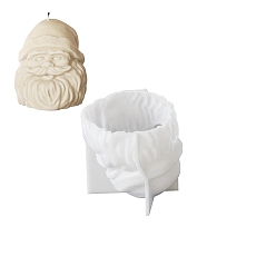 Santa Claus Рождественская тема diy силиконовые формы для свечей, для изготовления свечей, Дед Мороз, 79.5x72x76 мм