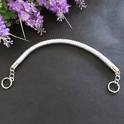 Серебро Плетеные ручки для сумок из искусственной кожи, аксессуары для замены сумок, серебряные, 600 мм