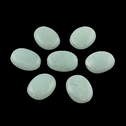 Светло-голубой Овальной имитация драгоценных камней акриловые бусины, светло-голубой, 19x15x7 мм, Отверстие : 2 мм , около 330 шт / 500 г