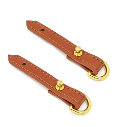 Шоколадный Застежки-подвески из сплава и микрофибры, аксессуары для сумок своими руками, золотые, цвет шоколада, 92x13 мм