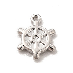 Платина Стойки обшивки латунные прелести, без кадмия и без свинца, долговечный, очарование шлема, платина, 8.5x6.5x1 мм, отверстие : 0.6 мм