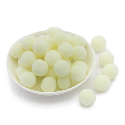 Светло-желтый Полиэстеровый мяч, аксессуары для костюма, аксессуары, круглые, светло-желтый, 25 мм, 36 шт / пакет