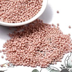 (764) Opaque Pastel Frost Shrimp Тохо 11/0 круглые бусины, японский бисер, (764) непрозрачная пастельная морозная креветка, 2.2 мм, отверстие : 0.8 мм, Около 5555 шт / 50 г