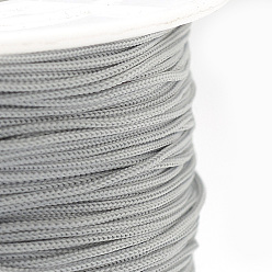 Light Grey Polyester Cords, Light Grey, 0.5~0.6mm, about 131.23~142.16 yards(120~130m)/roll