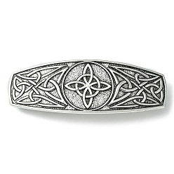 Другие Заколки для волос из сплава, для женщин девушки, античное серебро, узел, 83x39x12 мм