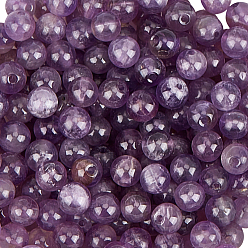 Amethyst Natural Grade B Amethyst Beads, Round, 4mm, Hole: 1mm, 200pcs/set