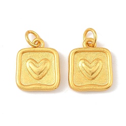 Настоящее золото 24K Латунные подвески, сердце прелести, долговечный, без свинца и без кадмия, с целью перехода в кольце, реальный 24 k позолоченный, 12x10x2.5 мм, отверстие : 2 мм