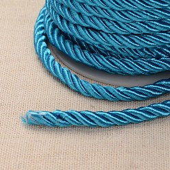 Dodger Blue Twisted Nylon Thread, Dodger Blue, 5mm, about 18~19yards/roll(16.4m~17.3m/roll)