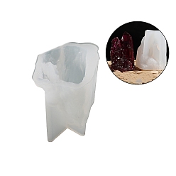 Белый Силиконовые формы для свечей своими руками, пищевой силикон, изготовление украшений, для изготовления свечей, самородки, белые, 40x38 мм