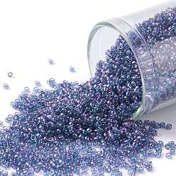 (327) Gold Luster Lavender TOHO Round Seed Beads, Japanese Seed Beads, (327) Gold Luster Lavender, 15/0, 1.5mm, Hole: 0.7mm, about 135000pcs/pound