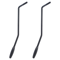 Черный Гитарный рычаг тремоло из железа и пластика, плоская фиксация на шпильке для электрогитары, чёрные, 185x5~9.5 мм