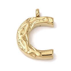 Letter C 304 подвески из нержавеющей стали, письмена, ионное покрытие (ip), буква С, 20.5x14.5x4.5 мм, отверстие : 2.5 мм