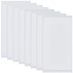 Квадрат 8листы 2 стили самоклеящиеся наклейки EVA, белые, квадратный, 132x73x2.5 мм