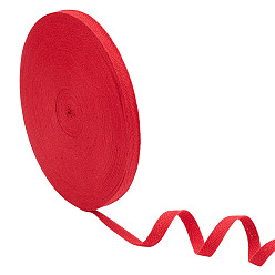 Красный Хлопковые ленты, полоса, аксессуары для одежды, красные, 3/8 дюйм (10 мм), около 50.00 ярдов (45.72 м) / рулон