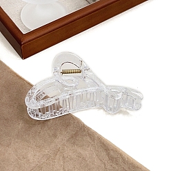 Белый Модные пластиковые заколки-коготь, белые, 119x56 мм