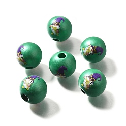 Human Печатное натуральное дерево, жемчужные, карнавальная серия, человек, 15.5x14.5 мм, отверстие : 4.5 мм