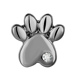 Черный Цвет Металла Ремешок для часов с принтом кошачьего когтя из сплава, металлические гвозди для часовых петель аксессуары, металлический черный , 1x1 см