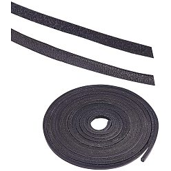 Черный Коровьей шнуры, чёрные, 3x2 мм, около 2 м / упаковка