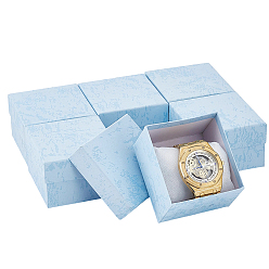 Pale Turquoise Paper Pure Color Gift Boxes, Rectangle, Pale Turquoise, 8.4x7.8x5.3cm