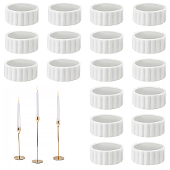 Белый 20шт. силиконовых эластичных колец, кольца-протекторы для свечей, белые, 22x10 мм, внутренний диаметр: 18 мм