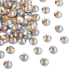 10330 200 Lt.Col.Topaz AB Preciosa® maxima crystal без горячей фиксации плоские камни, чешский хрусталь, срыв твердой мозговой оболочки, круглый(438 11 615 шатон-роза), 10330 200 lt.col.topaz ab, ss 10 (2.7~2.9 мм)