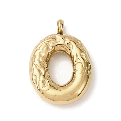 Letter O 304 подвески из нержавеющей стали, письмена, ионное покрытие (ip), Письмо O, 21.5x15x4.5 мм, отверстие : 2.5 мм