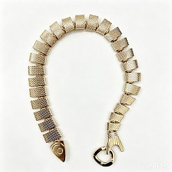 Golden Summer Beach Alloy Fish Scale Chain Choker Necklaces for Women, Golden, 15.75 inch(40cm)