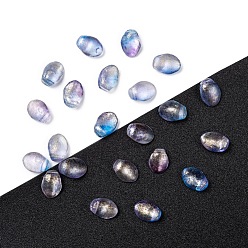 Hellstahlblau Tschechische Glasperlen, Tulpe Blütenblatt / Lilie Blütenblatt, hellstahlblau, 8.5x6x4 mm, Loch: 1 mm, ca. 380 Stk. / Beutel, 95~100 g / Beutel